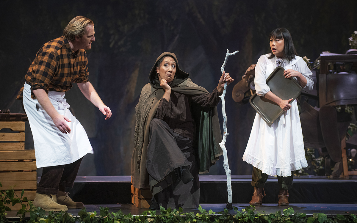 James Millar, Cherine Peck, and Fiona Choi in Into the Woods (photograph by Jodie Hutchinson)
